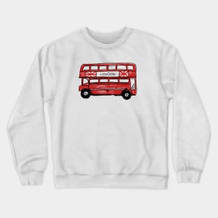 Double Decker Bus Crewneck Sweatshirt